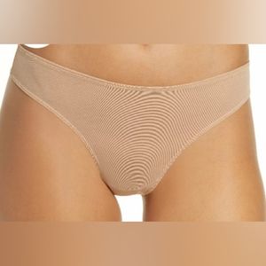 SKIMS mesh built up thong in Clay